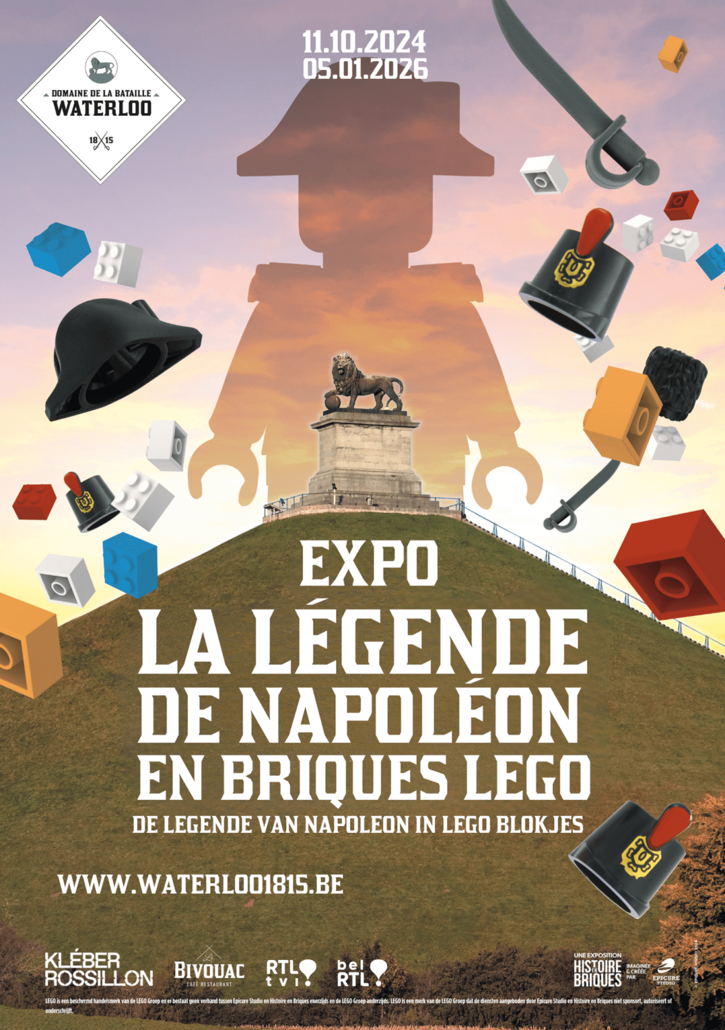 La légende de Napoléon en briques Lego Du 11/10/2024 au 5/1/2026