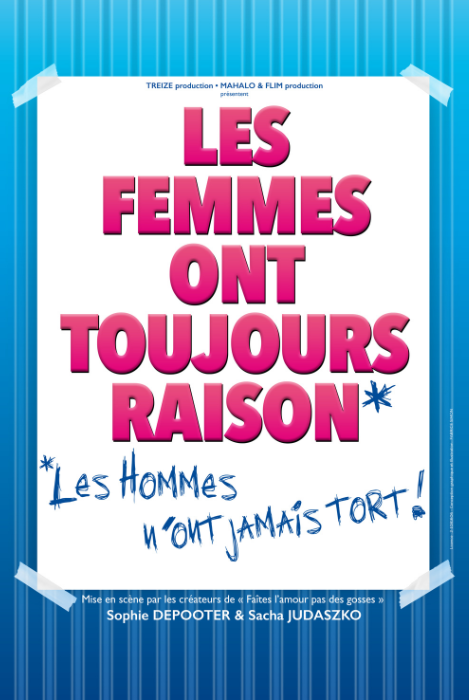 Les femmes ont toujours raison, les hommes n