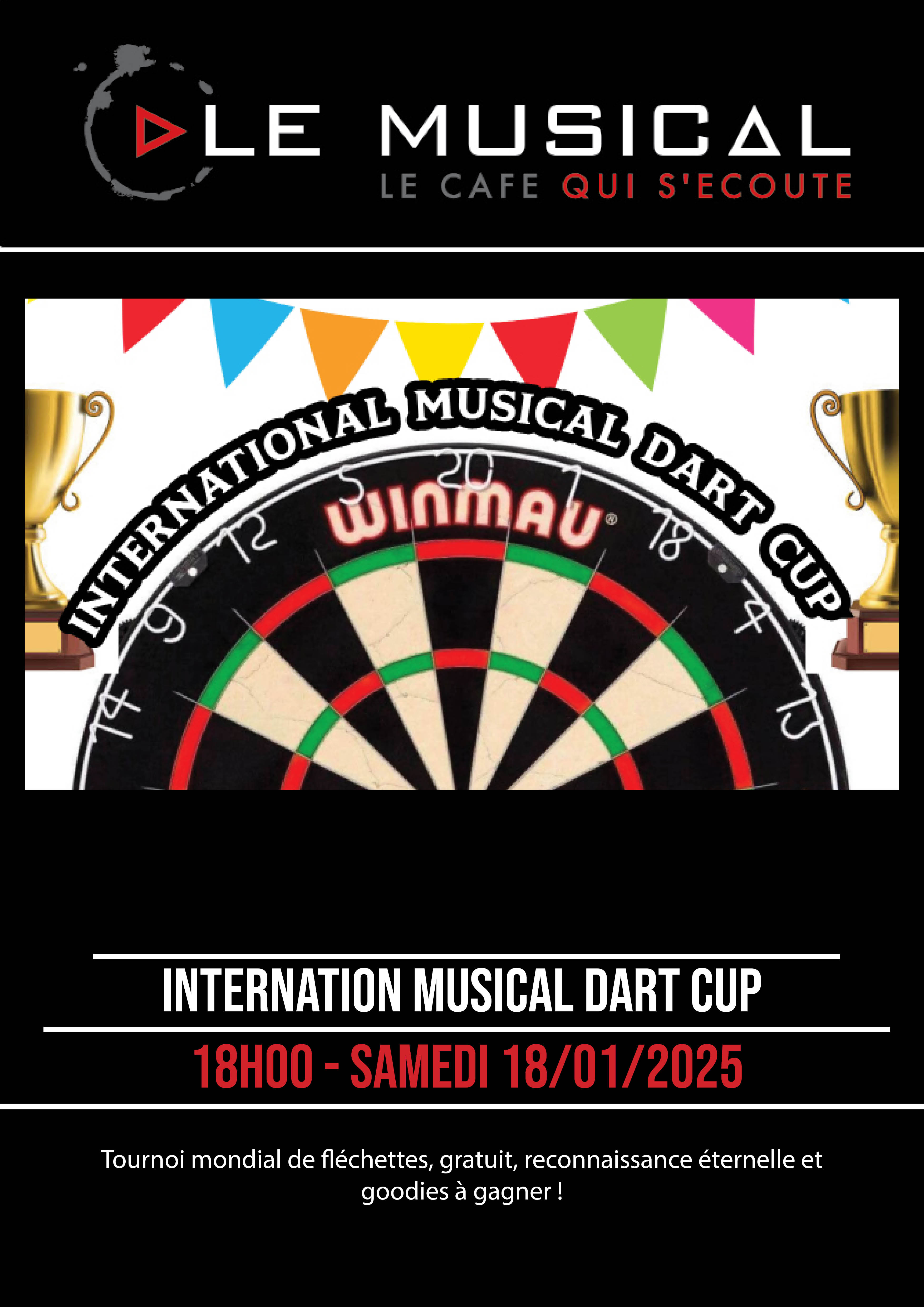 International Musical Dart Cup Le 18 janv 2025