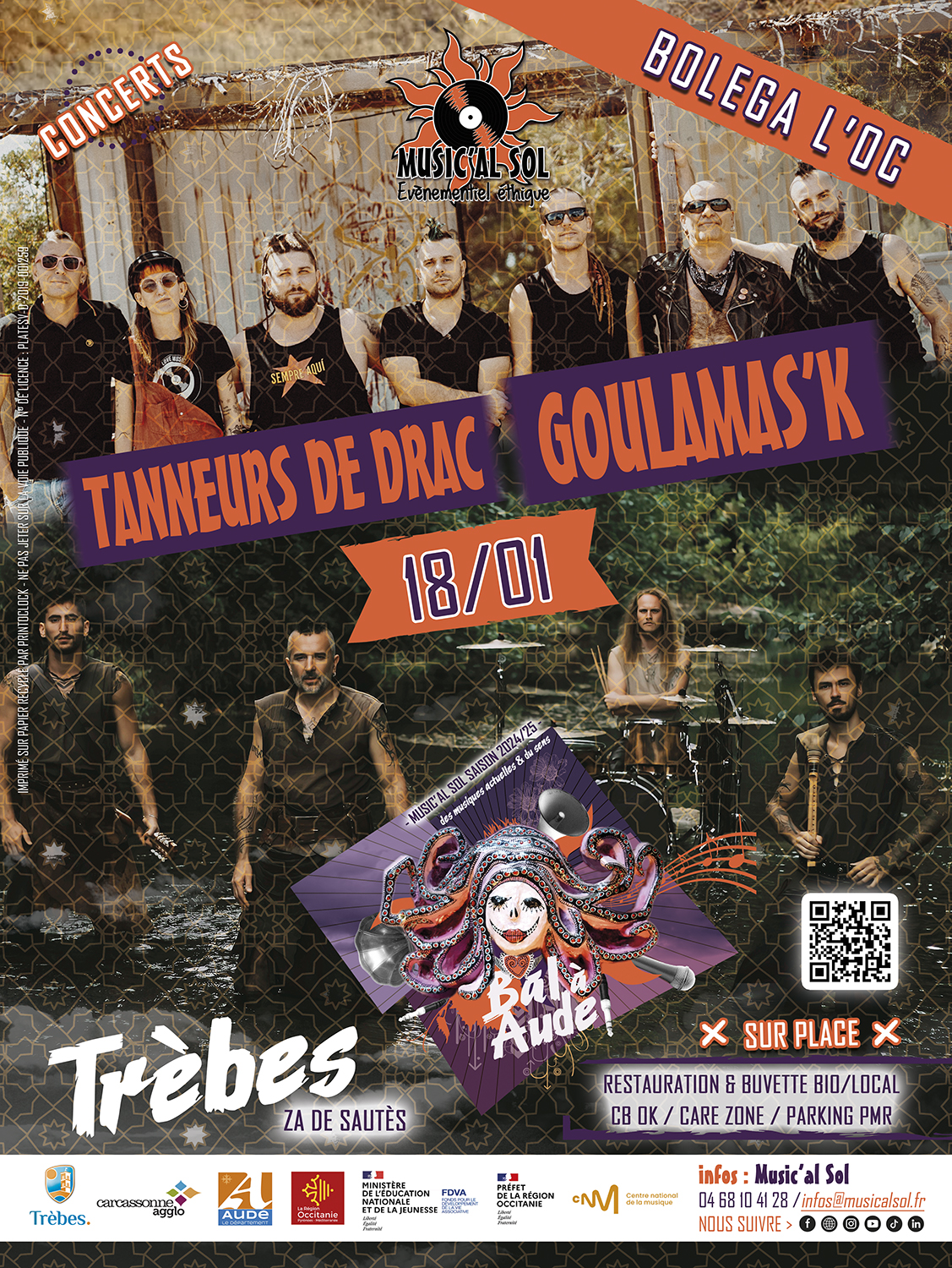 Concerts TANNEURS DE DRAC + GOULAMAS