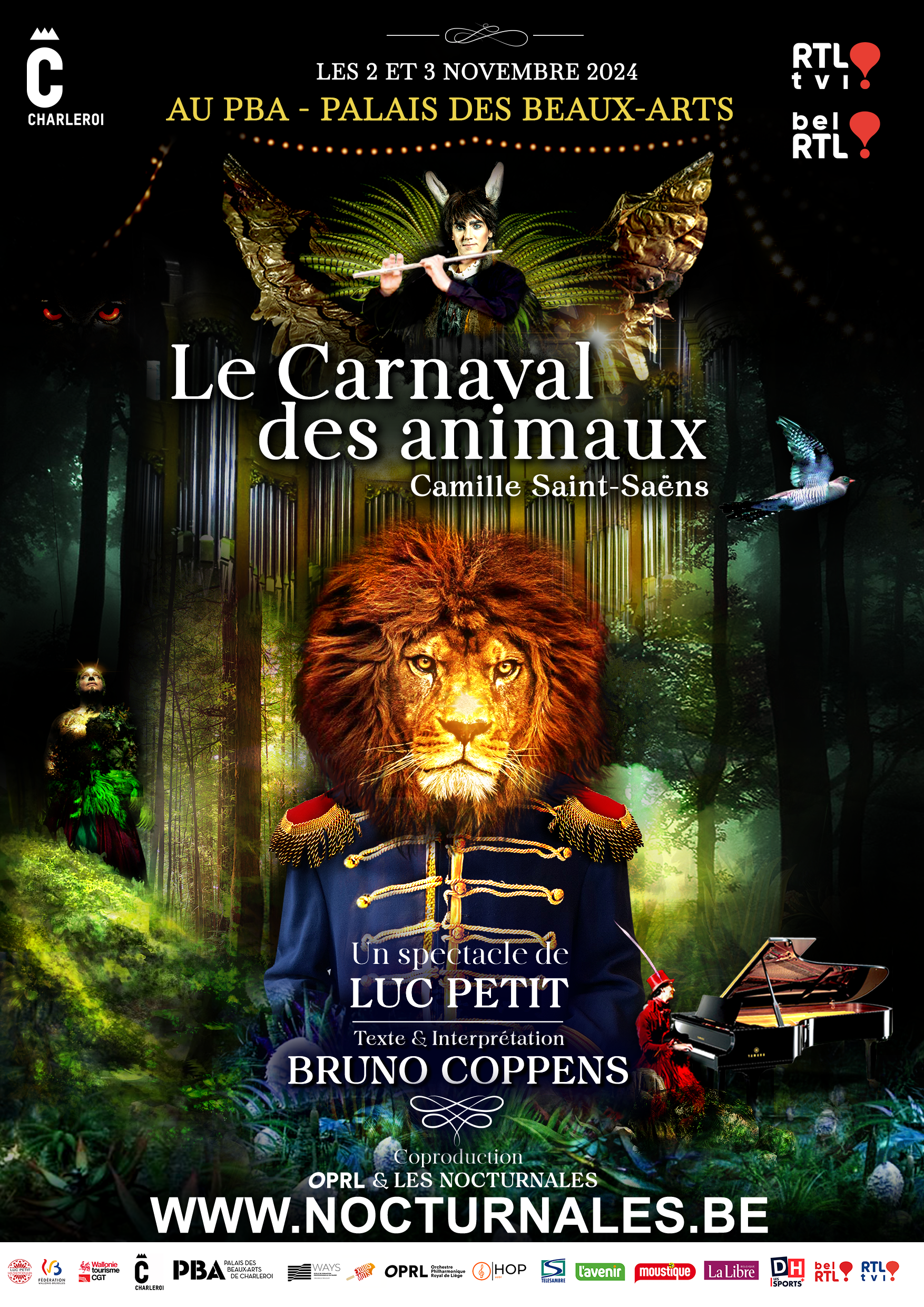 Le Carnaval des Animaux au Palais des Beaux-Arts de Charleroi (PBA)