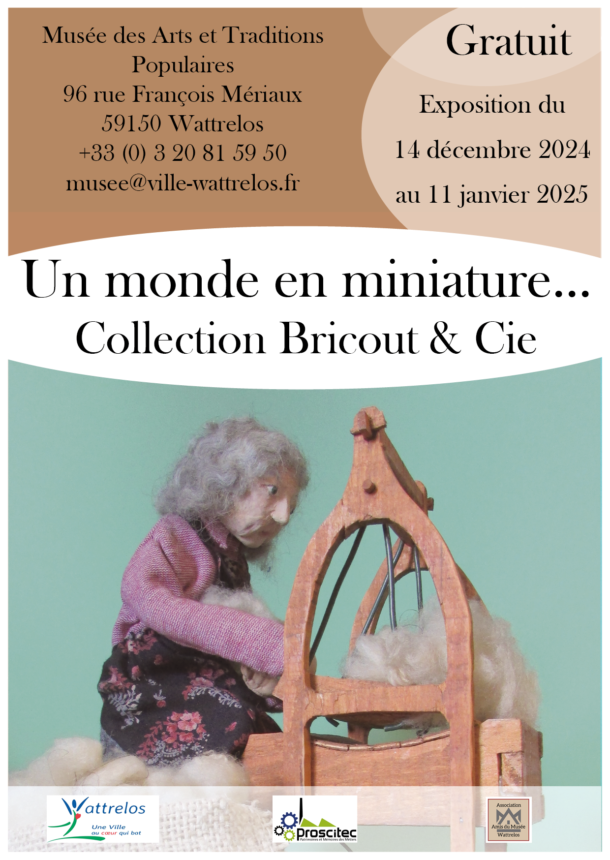 Un monde en miniature...Collection Bricout & Cie Du 14/12/2024 au 11/1/2025