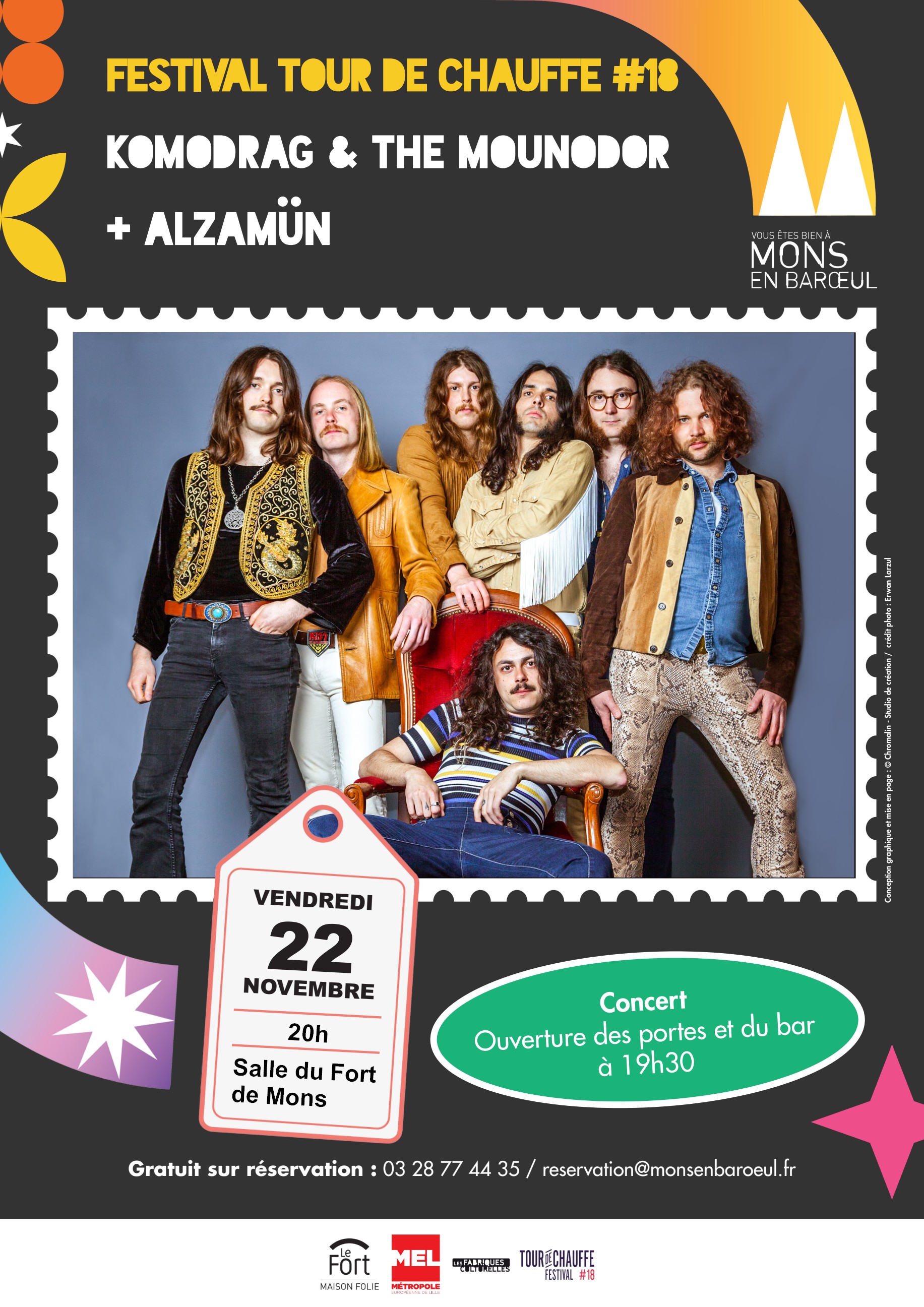 KOMODRAG & THE MOUNODOR + ALZAMÜN Le 22 nov 2024