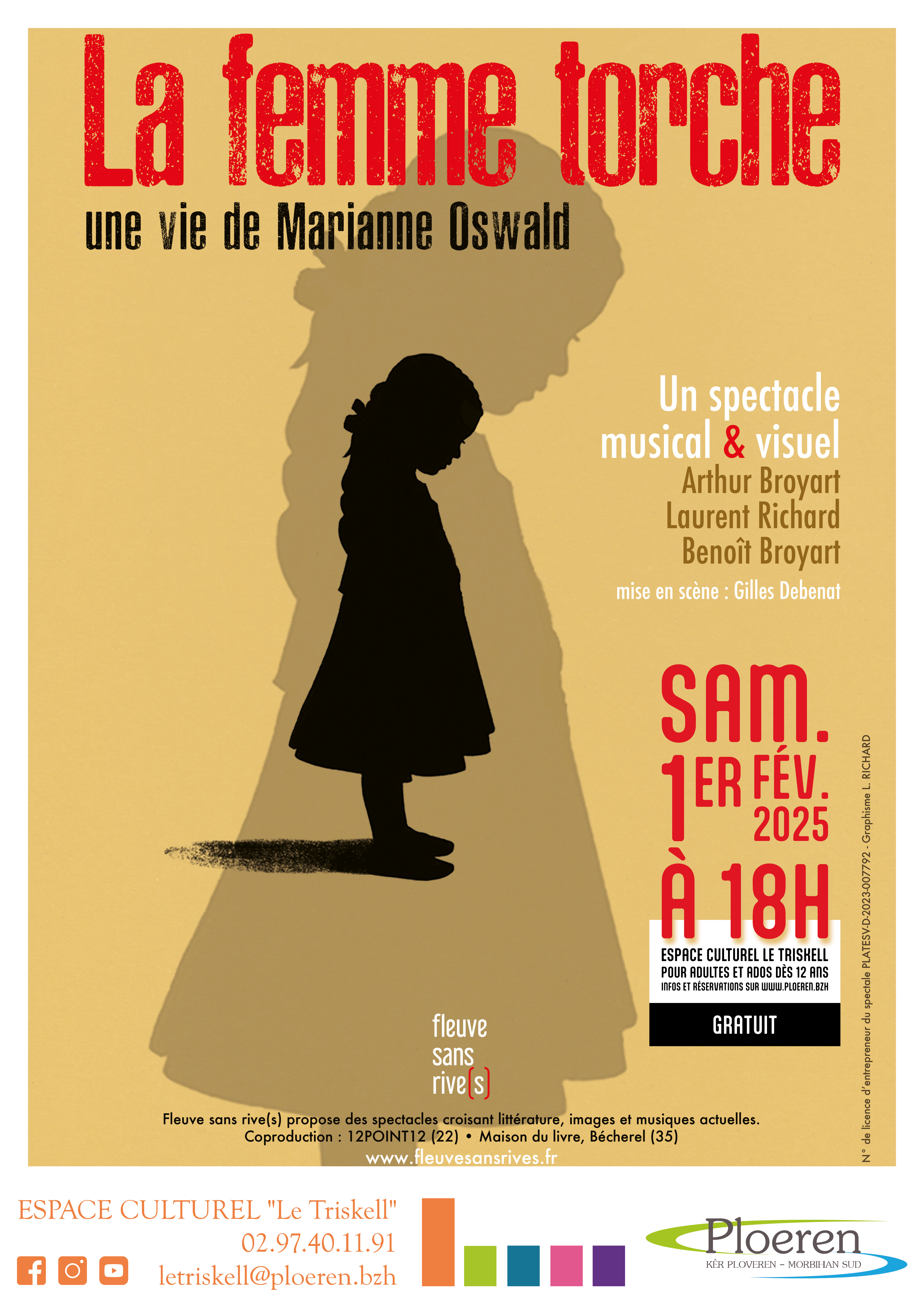 Spectacle "La femme torche" - Une vie de Marianne Oswald Le 1 fév 2025