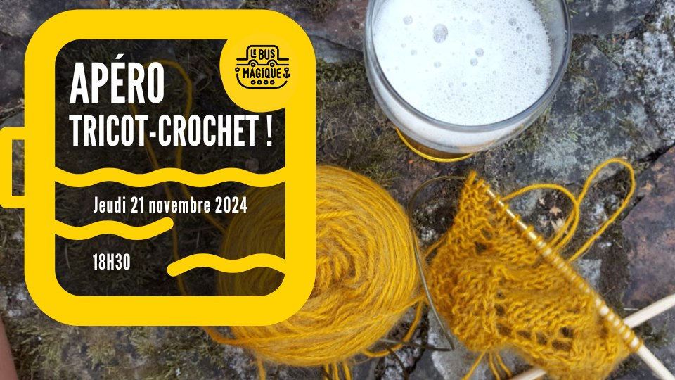 Apéro tricot-crochet Le 21 nov 2024