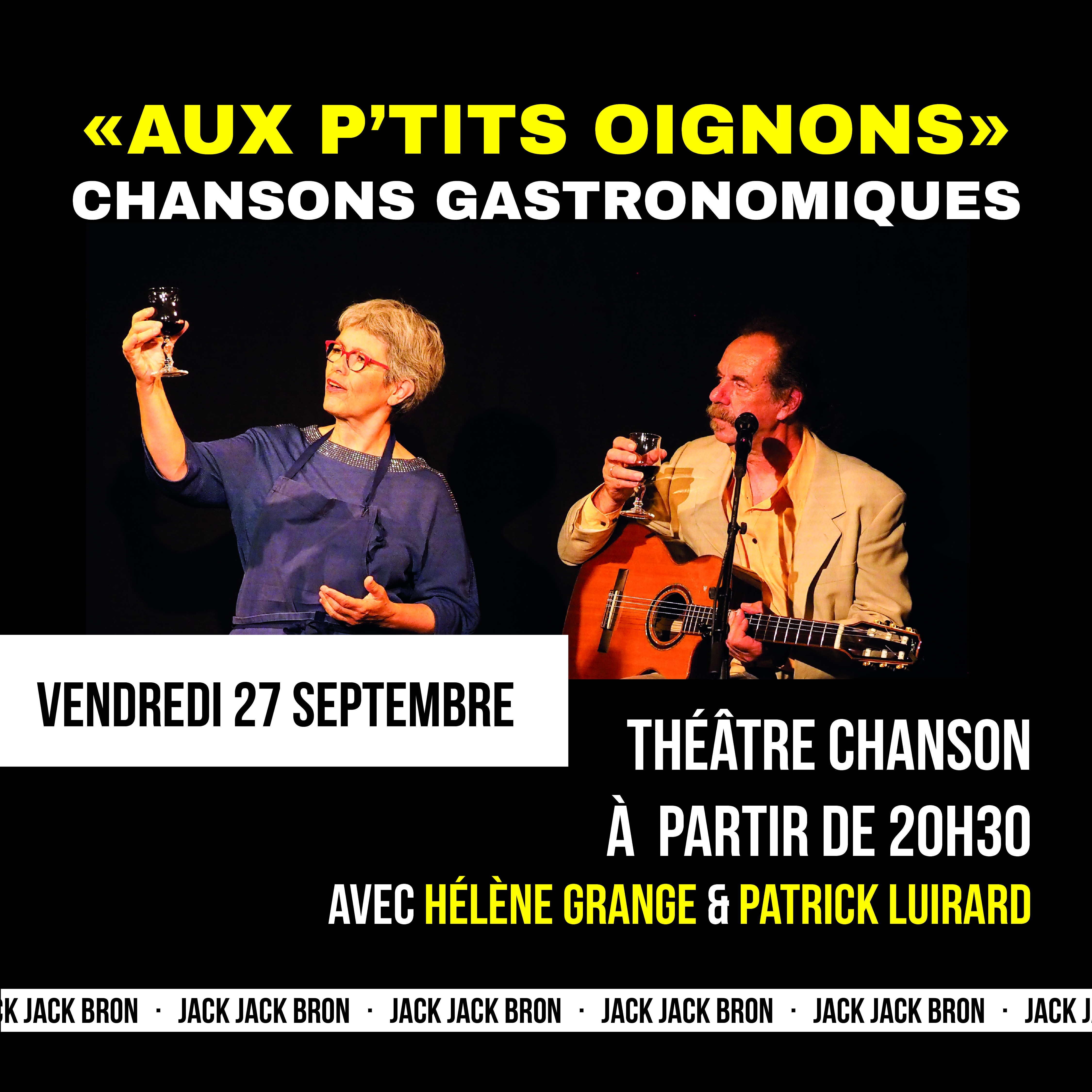 Spectacle "Aux Petits Oignons", chansons gastronomiques et «... Le 27 sept 2024