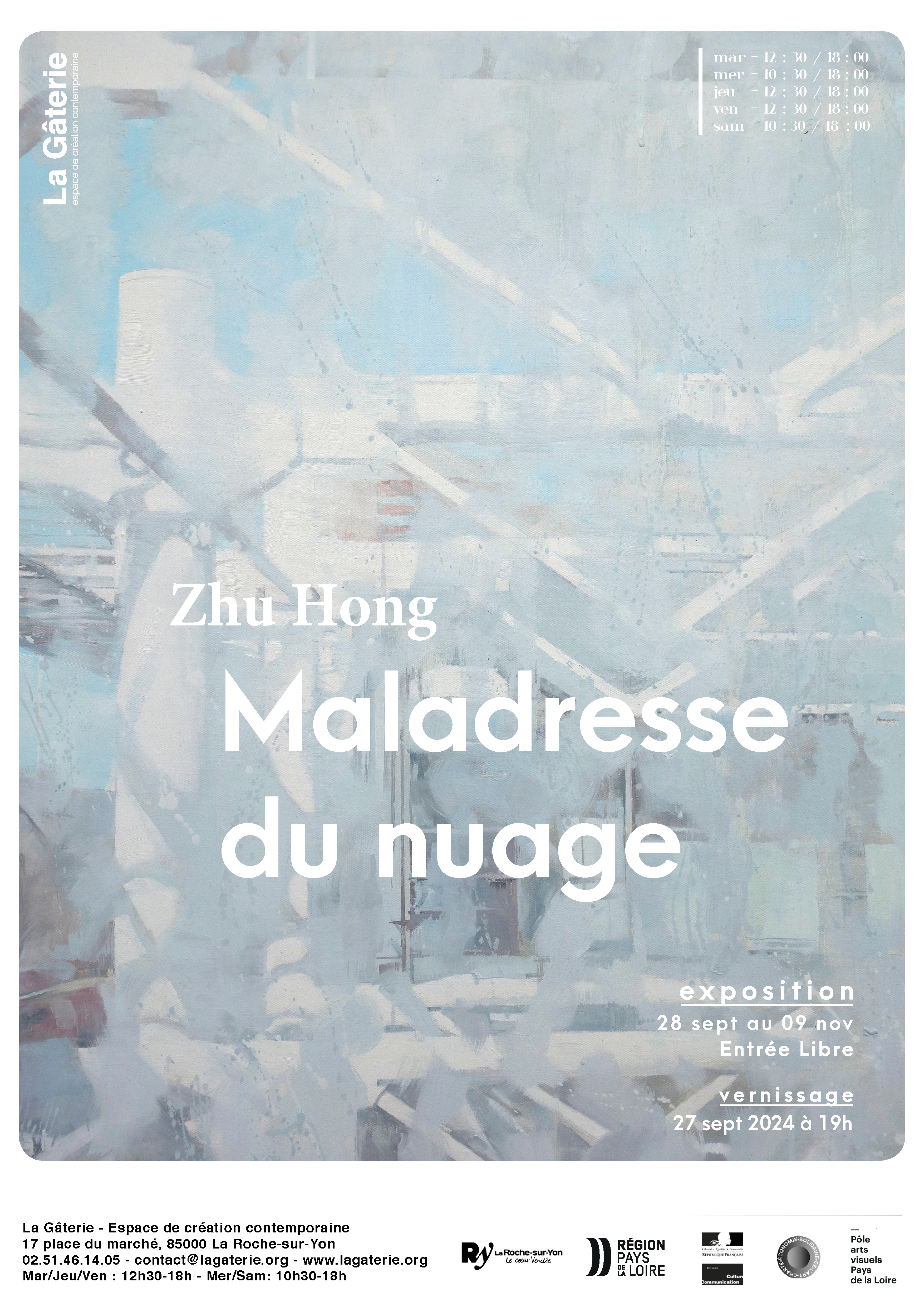 Exposition "Maladresse du nuage" de Zhu Hong Du 27 sept au 9 nov 2024