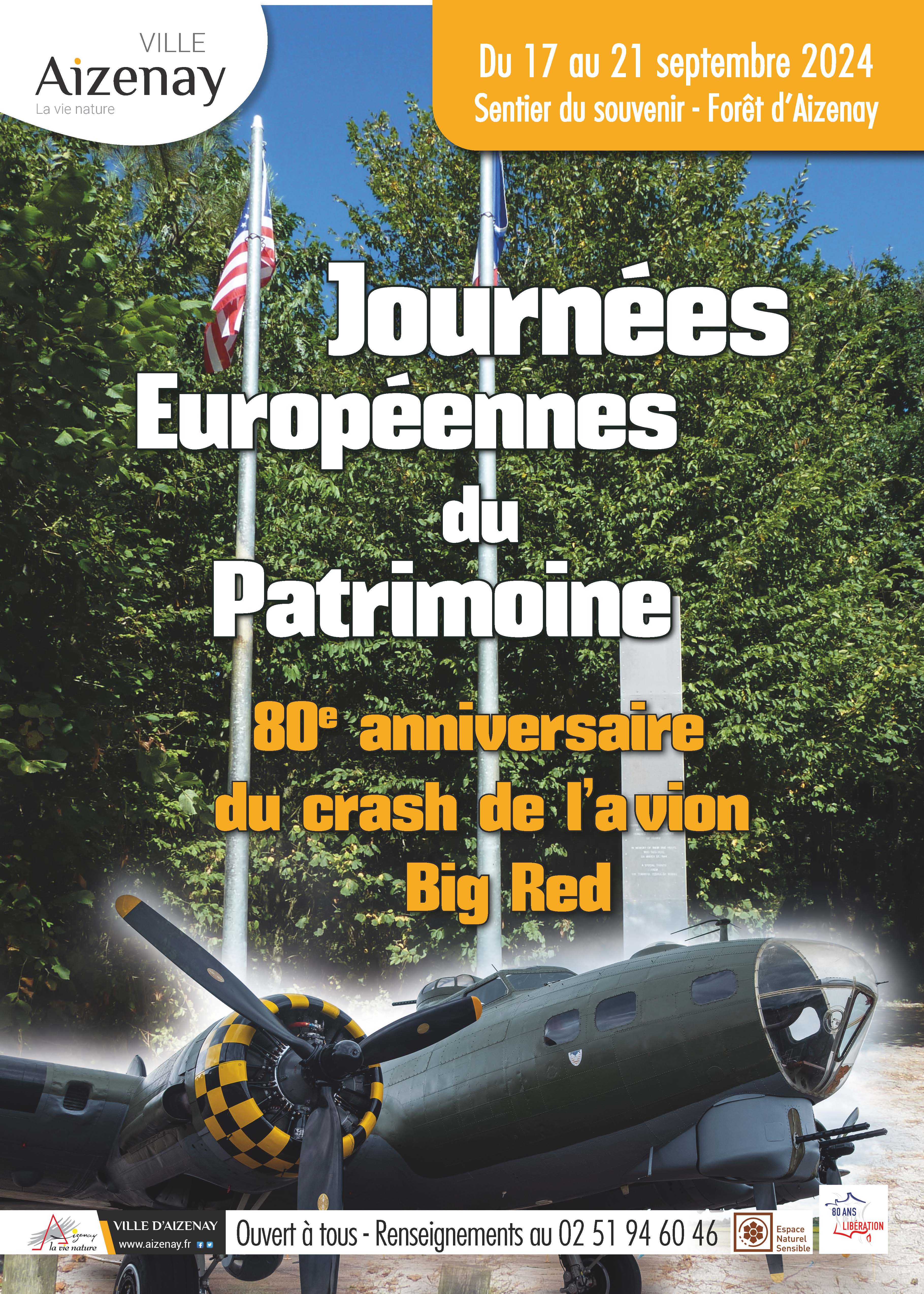 Journées Européennes du Patrimoine - BIG RED -... Du 20 au 21 sept 2024