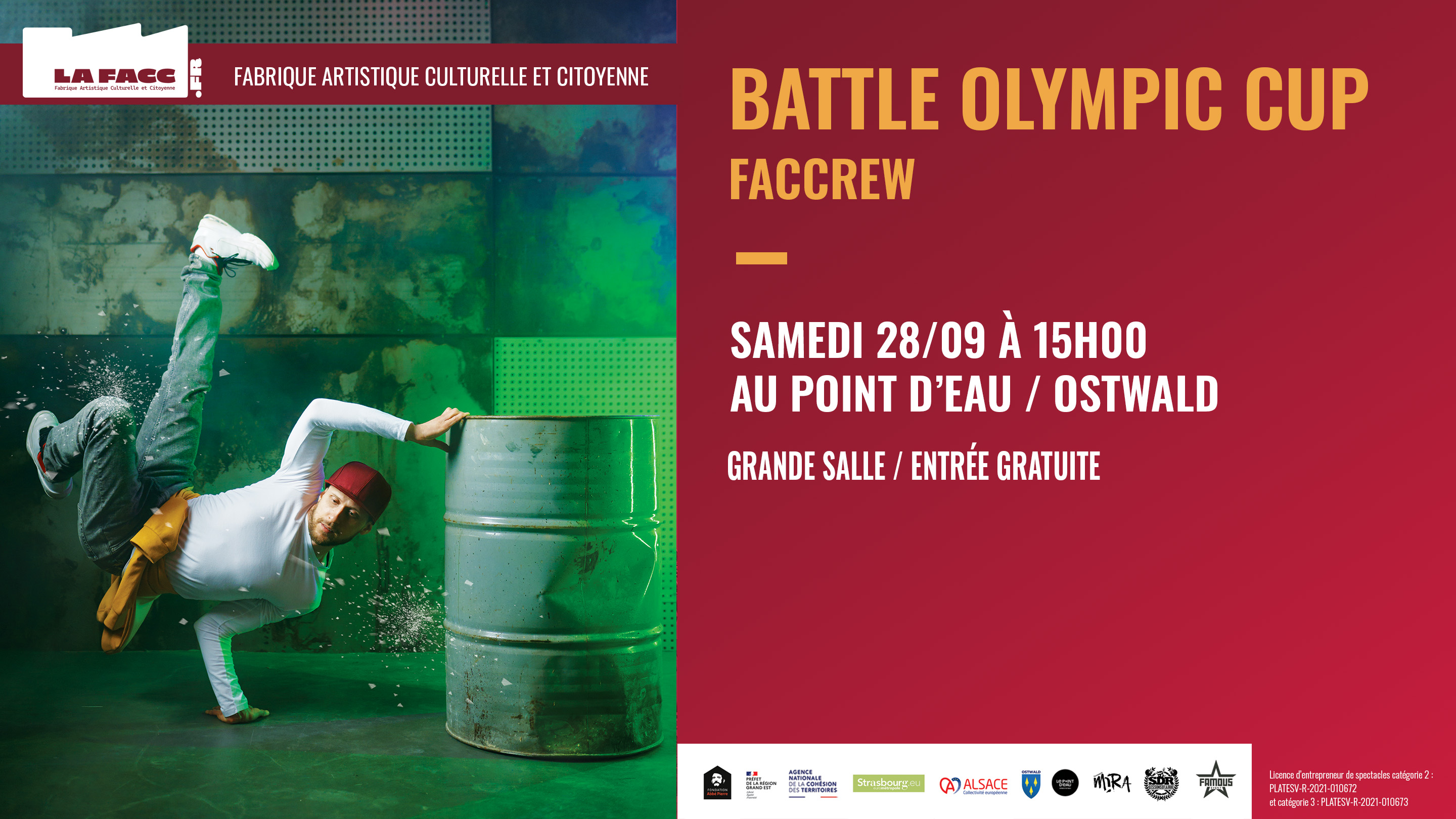 Festival OQP 2024 - Battle Olympic Cup Le 28 sept 2024