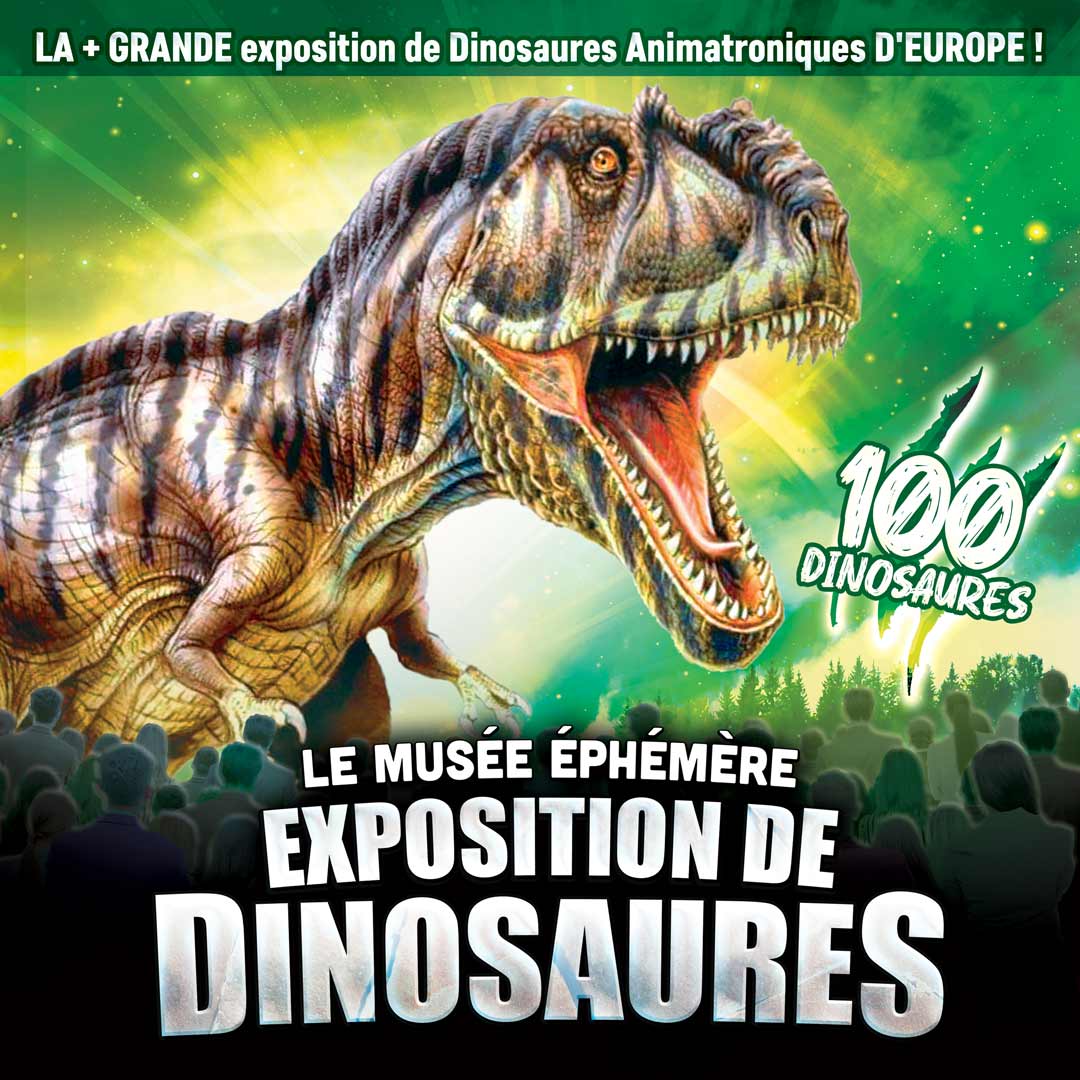 Le Musée Éphémère® des dinosaures... Du 9 au 10 nov 2024