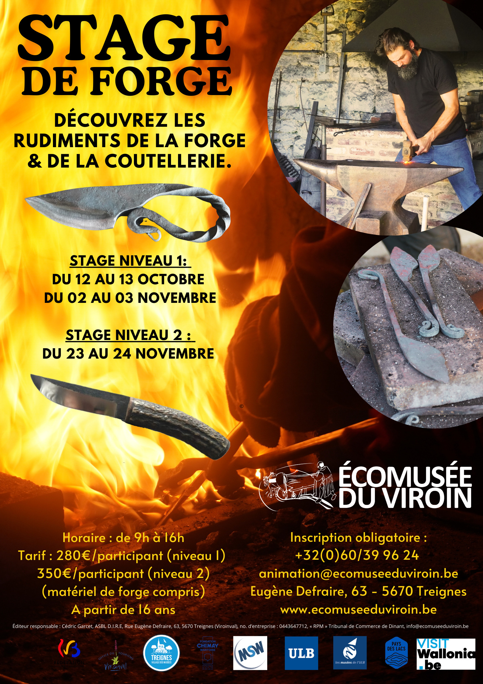 Stage forge niveau 2 Du 23 au 24 nov 2024