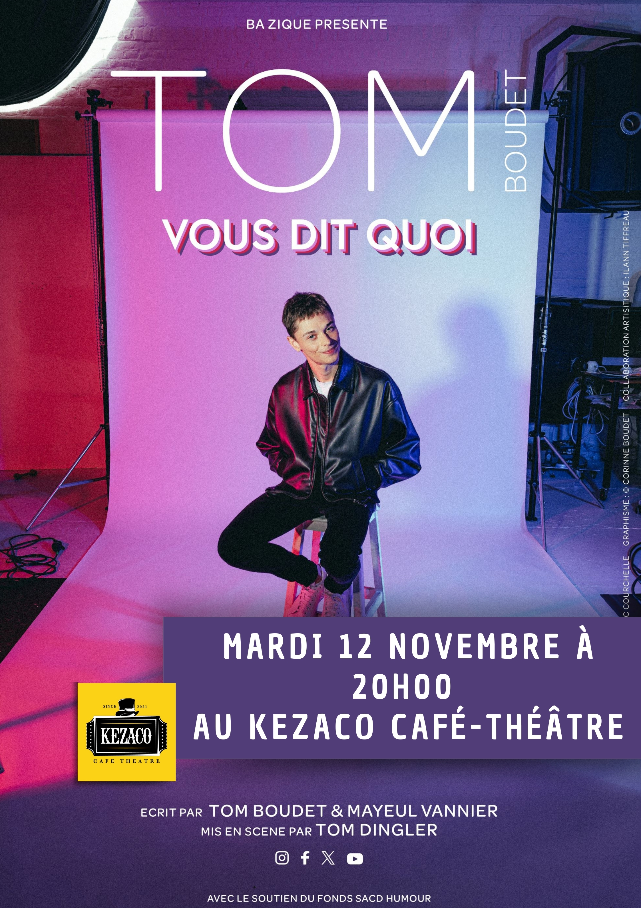 Tom Boudet dans Vous dit quoi Le 12 nov 2024