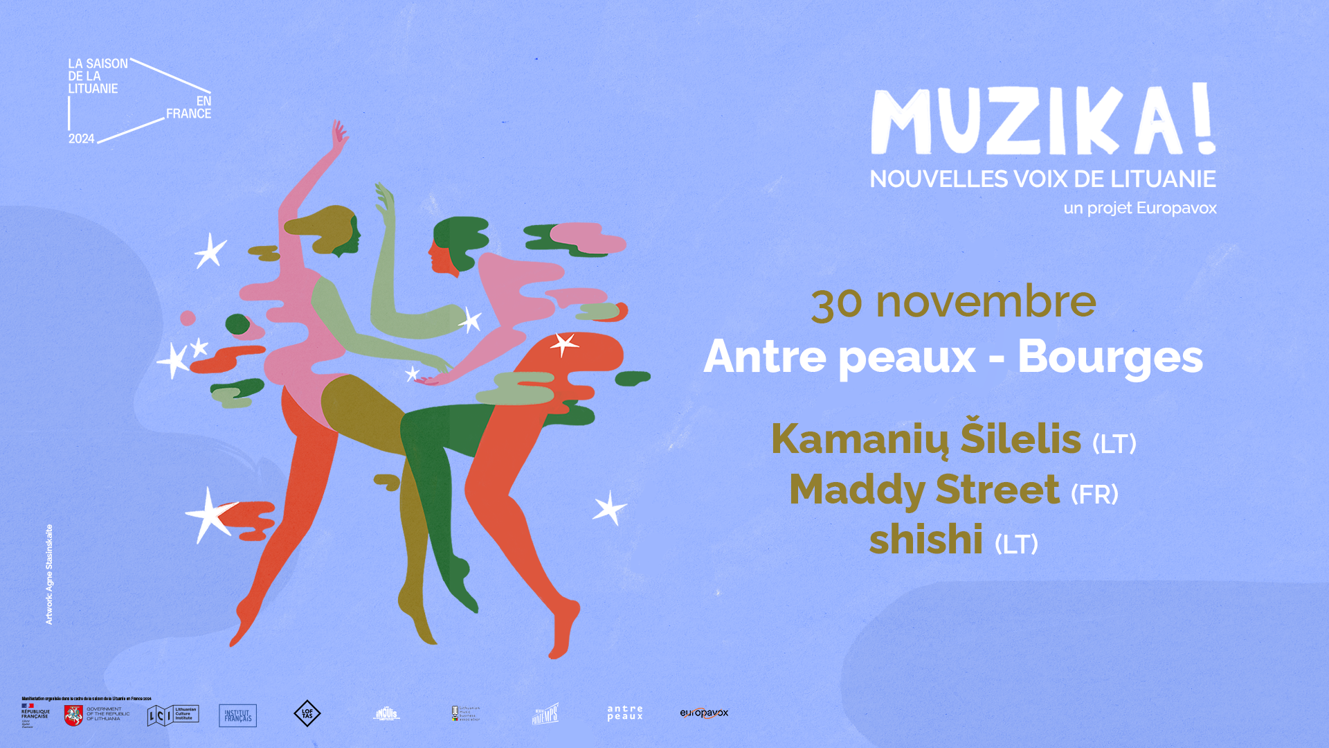 Concert - Muzika ! Nouvelles voix de Lituanie - Tournée... Le 30 nov 2024