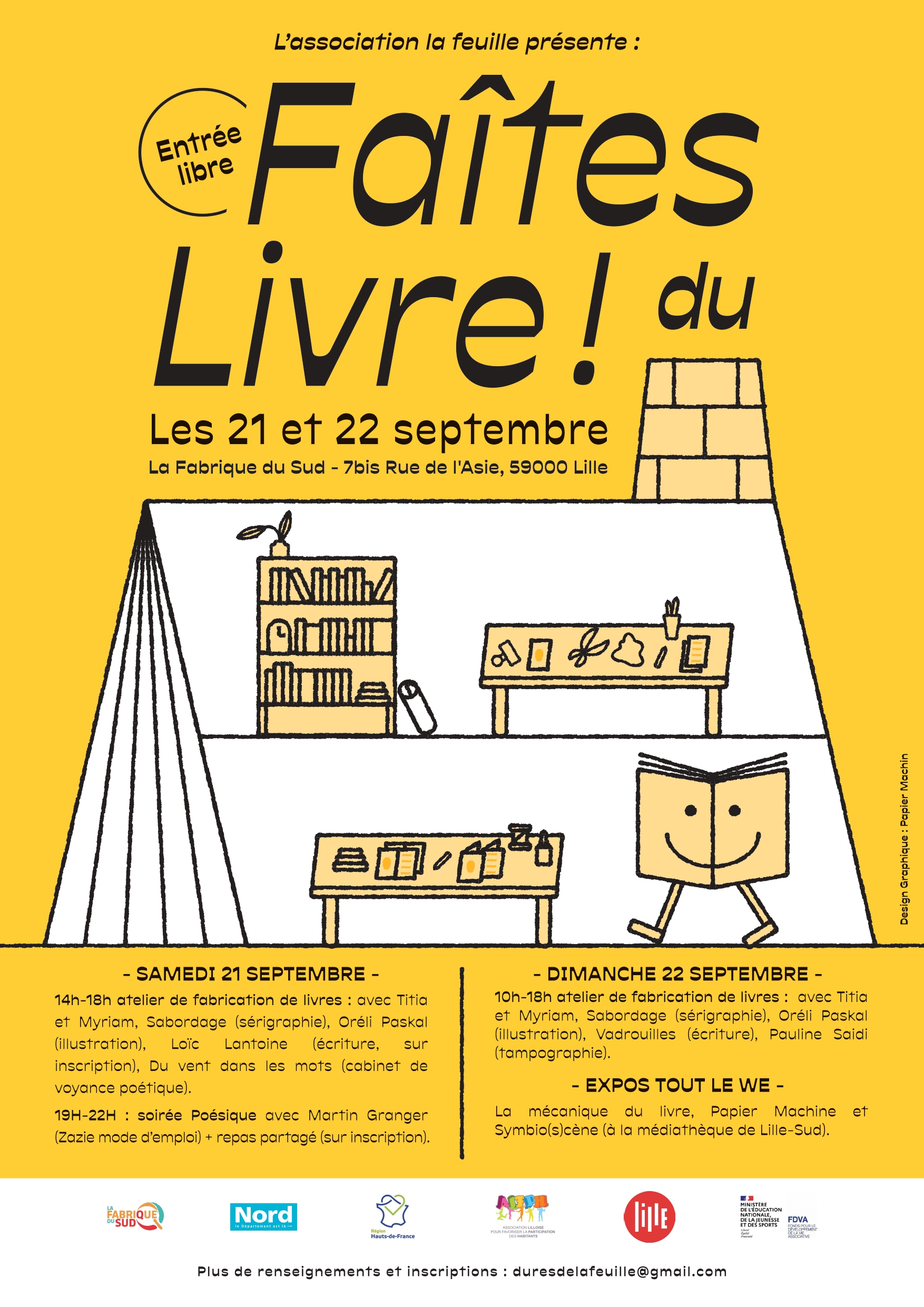 Faîtes du livre ! La feuille fête ses 10 ans Du 21 au 22 sept 2024