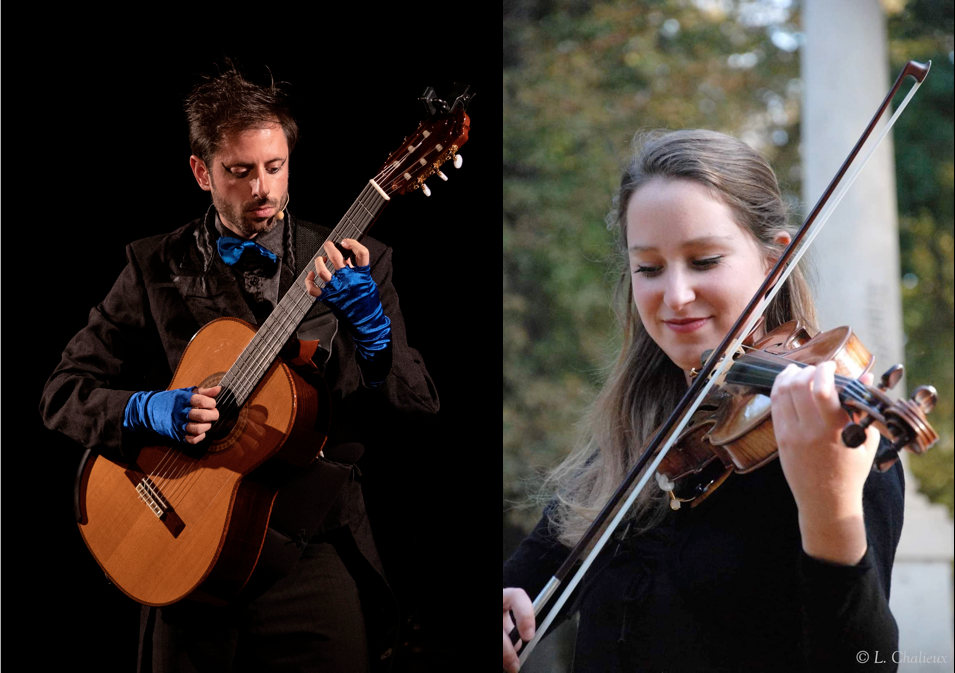 Duo Ondine et Cantor : duo violon-guitare classique, jazz, trad Le 7 déc 2024