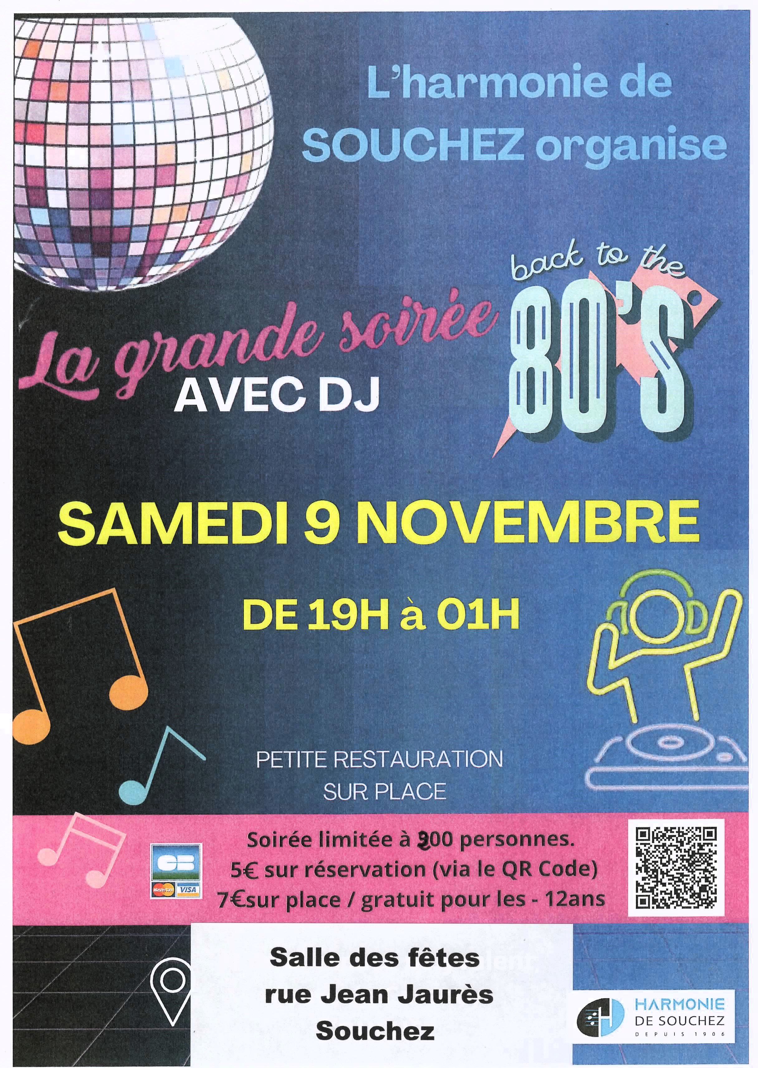 Grande soirée années 80 Le 9 nov 2024