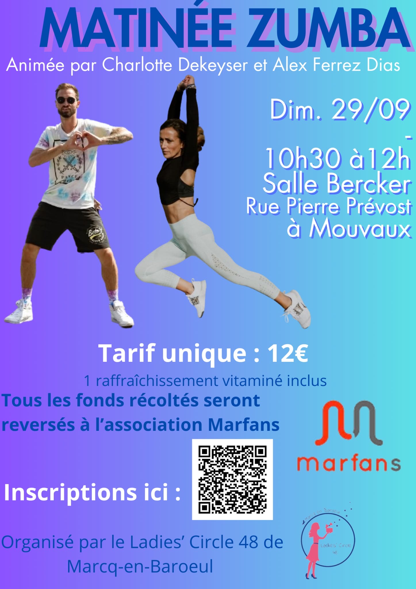 Matinée Zumba à Mouvaux Le 29 sept 2024