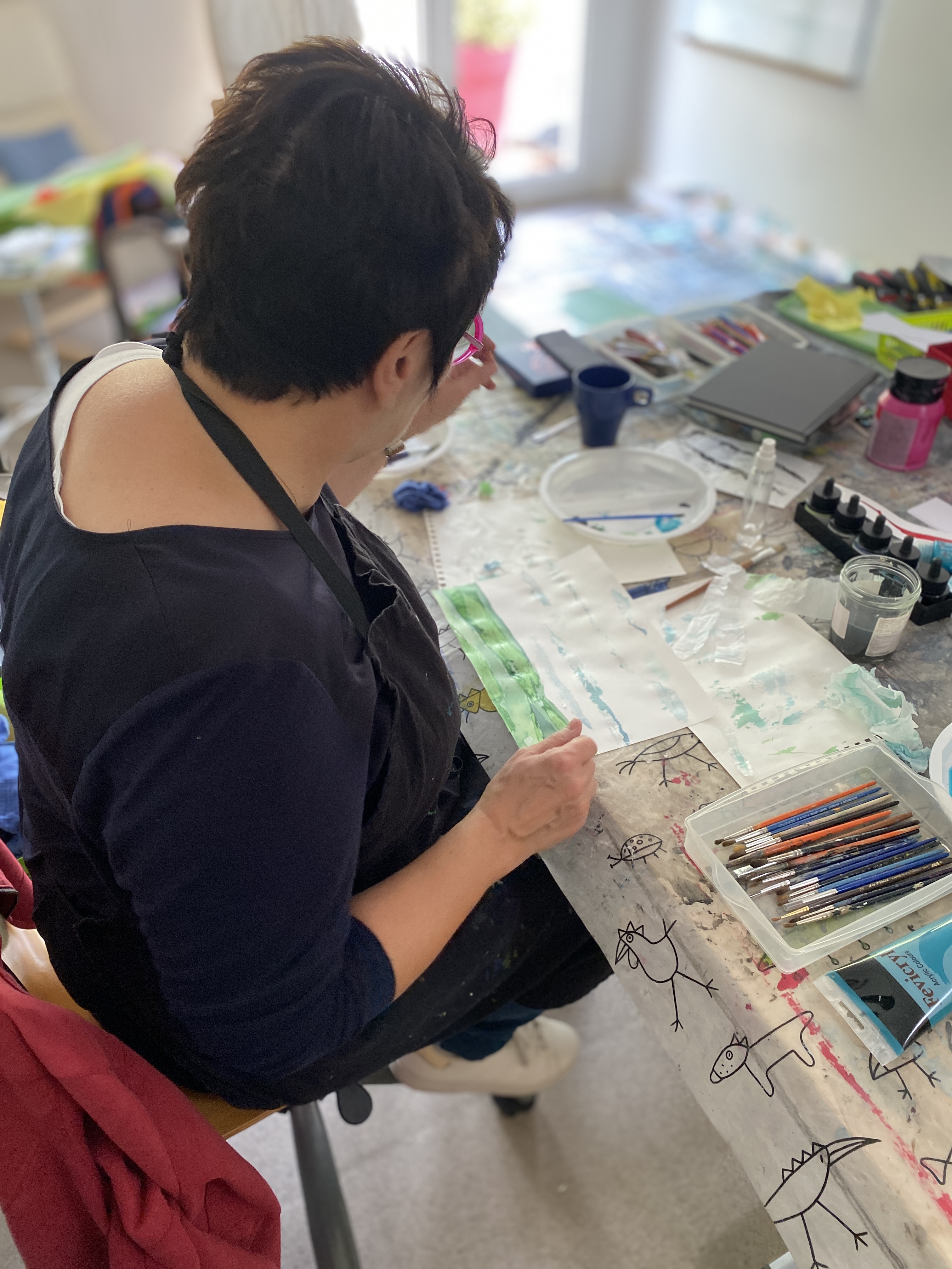 Cours de peinture créative avec Cécile Trousse