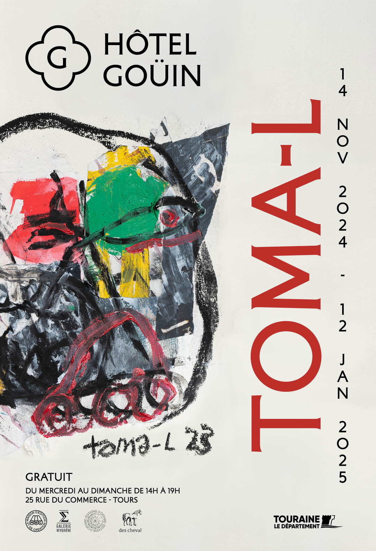 EXPOSITION TOMA-L Du 14/11/2024 au 12/1/2025