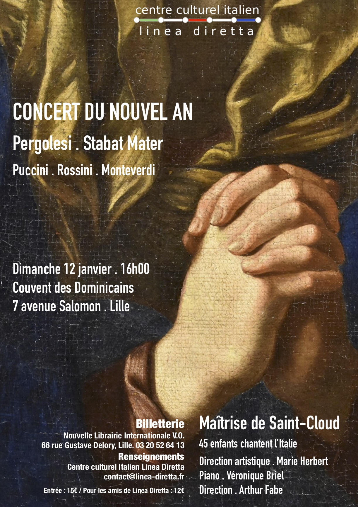 Concert du Nouvel an du Centre Culturel Italien Linea Diretta Le 12 janv 2025