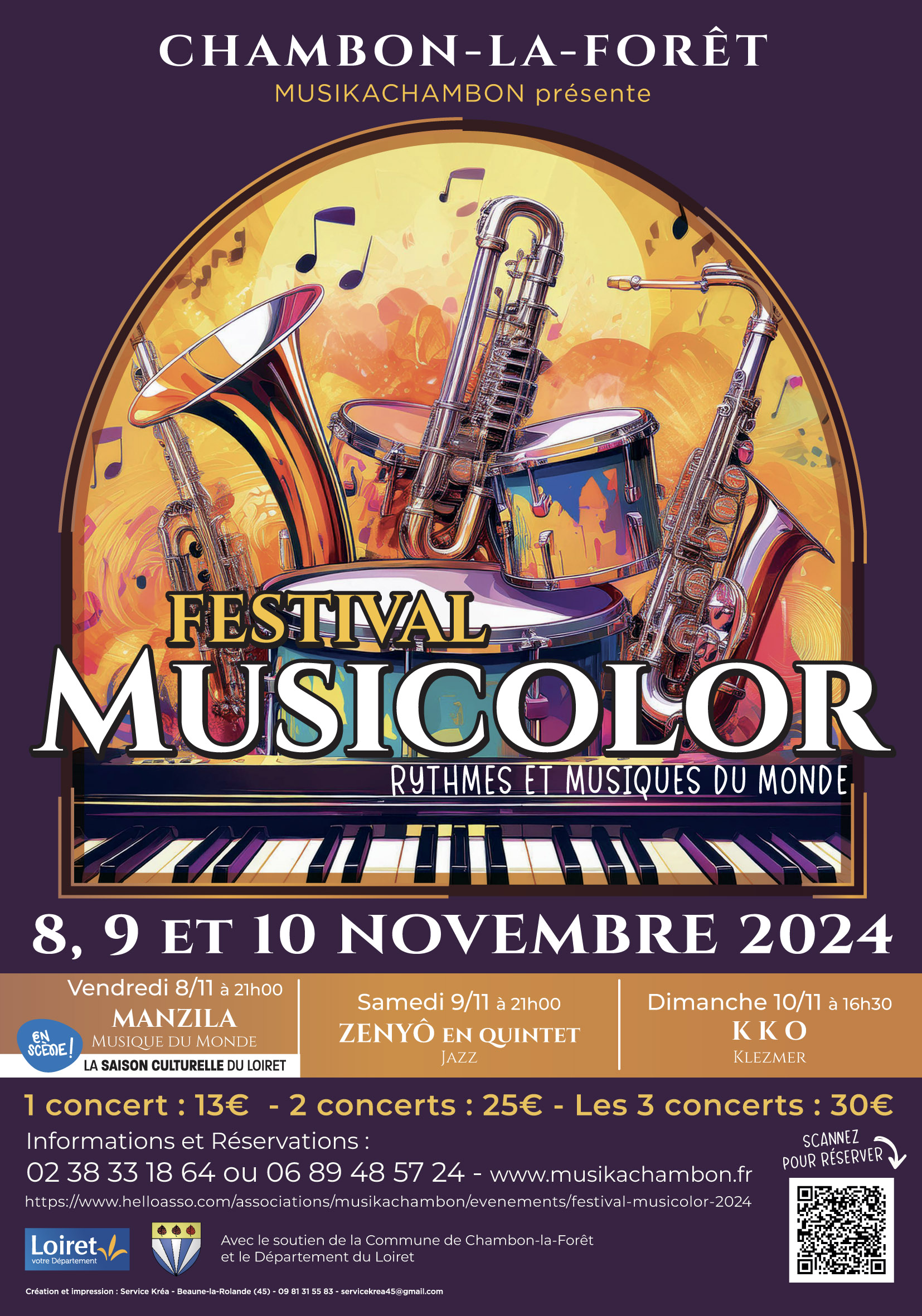 FESTIVAL MUSICOLOR Du 8 au 10 nov 2024