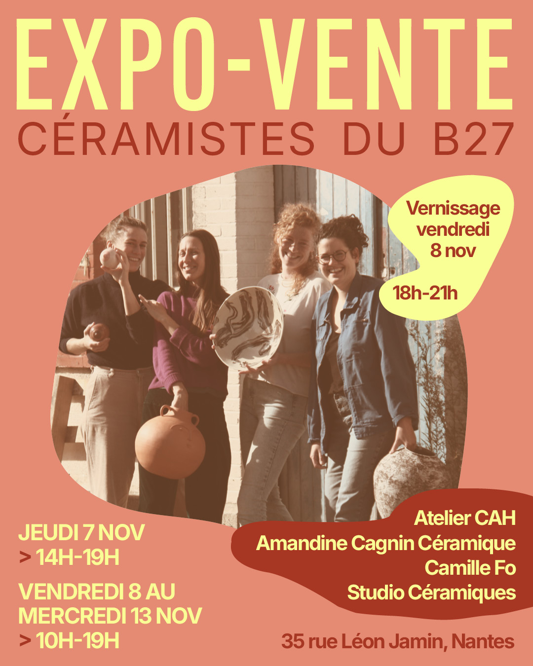 EXPO VENTE - Les céramistes du B27 Du 7 au 13 nov 2024