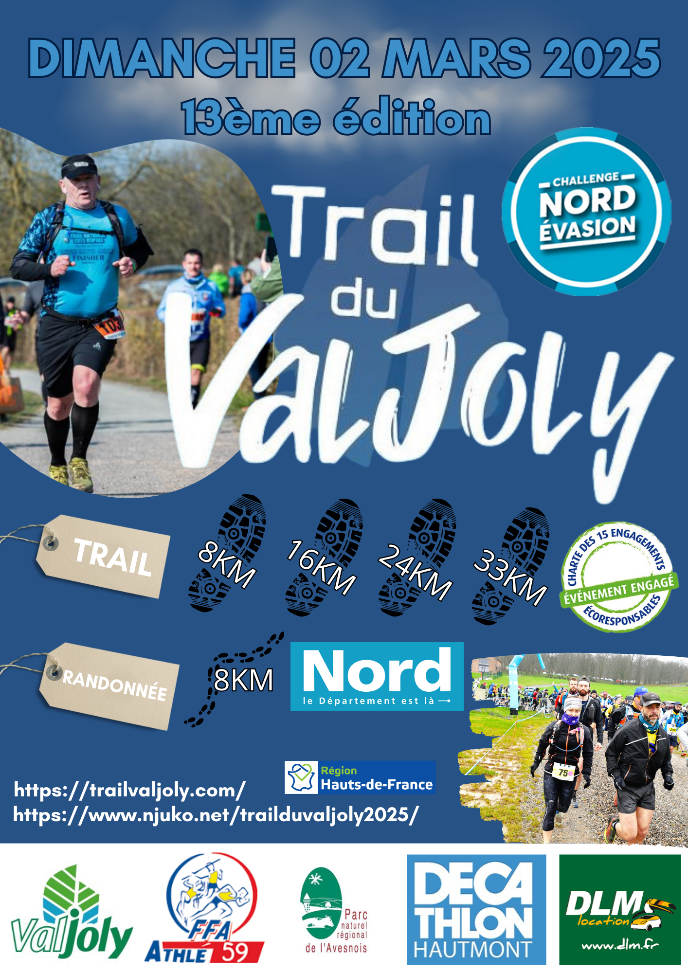 TRAIL DU VALJOLY 2025 Le 2 mars 2025