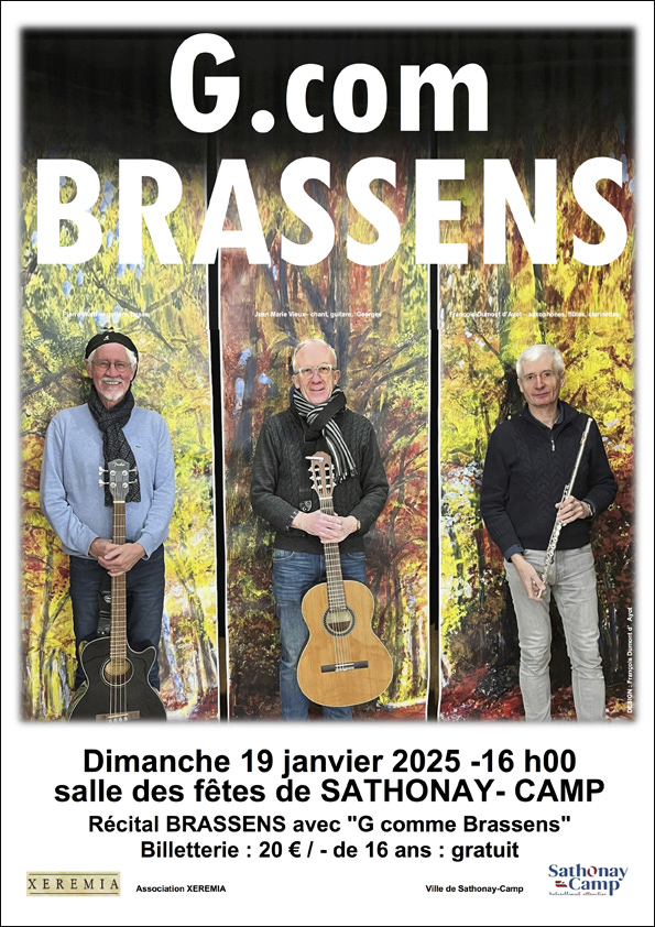 Récital Brassens Le 19 janv 2025