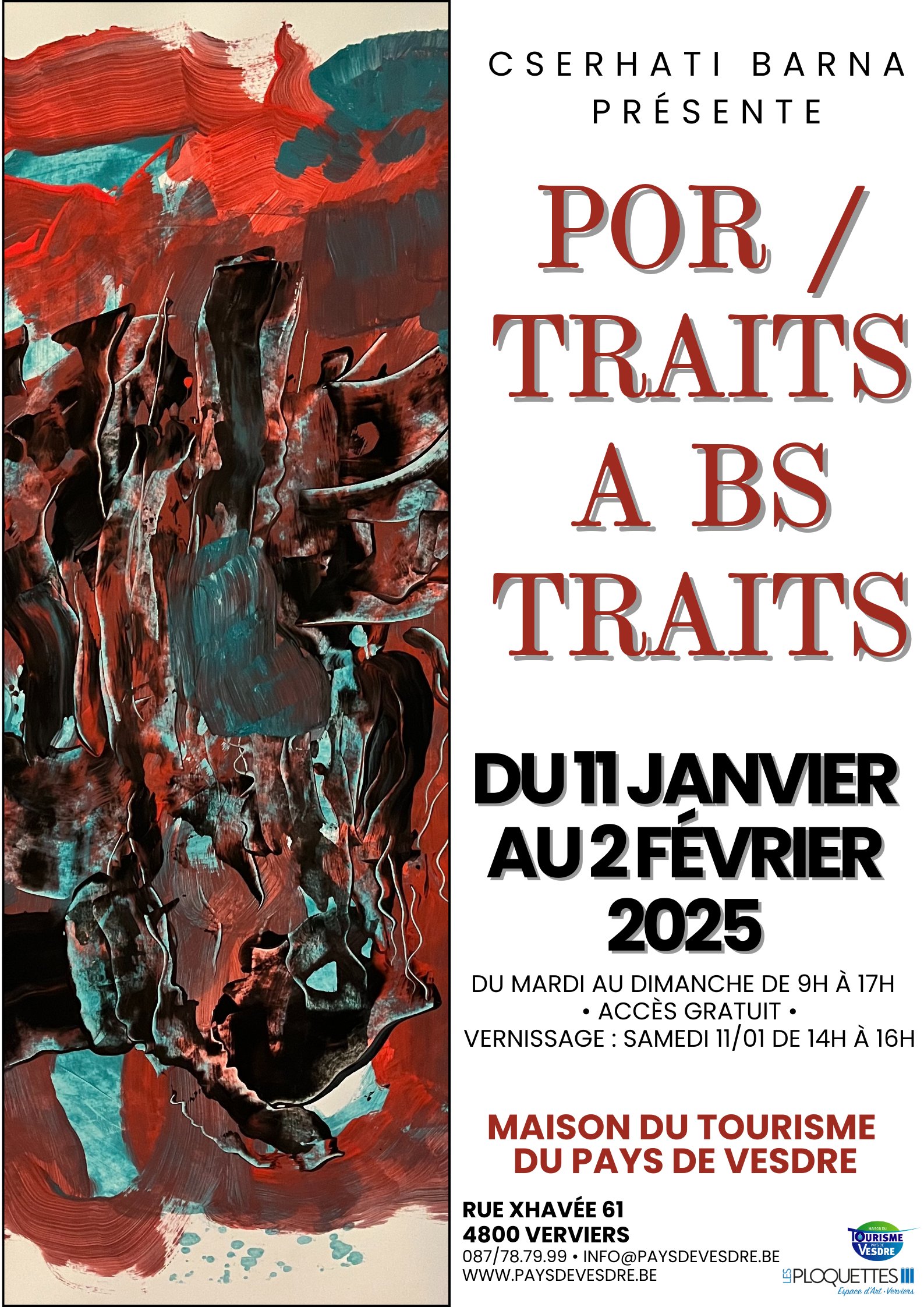 Exposition : POR / TRAITS & A BS TRAITS par Barna Cserhati Du 11 janv au 2 fév 2025